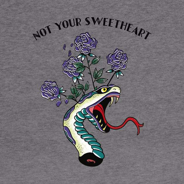 Not Your Sweetheart - Vintage Tattoo Design by LittleBunnySunshine